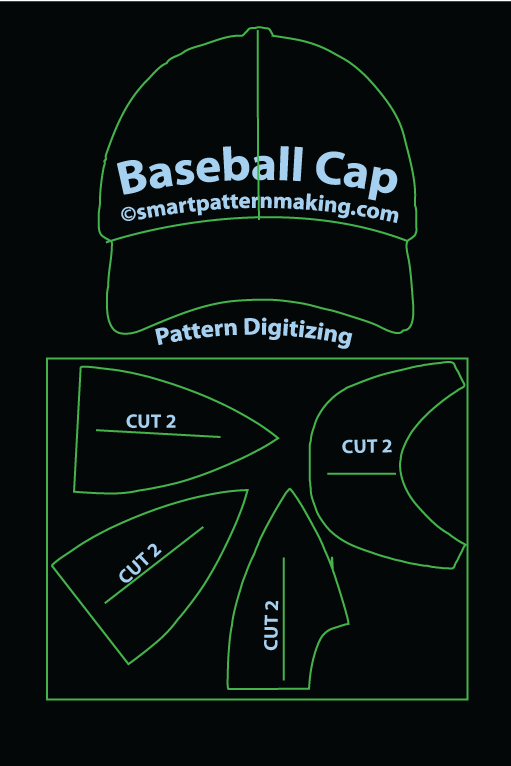 Expert Cap Pattern Digitizing Services - smart pattern making