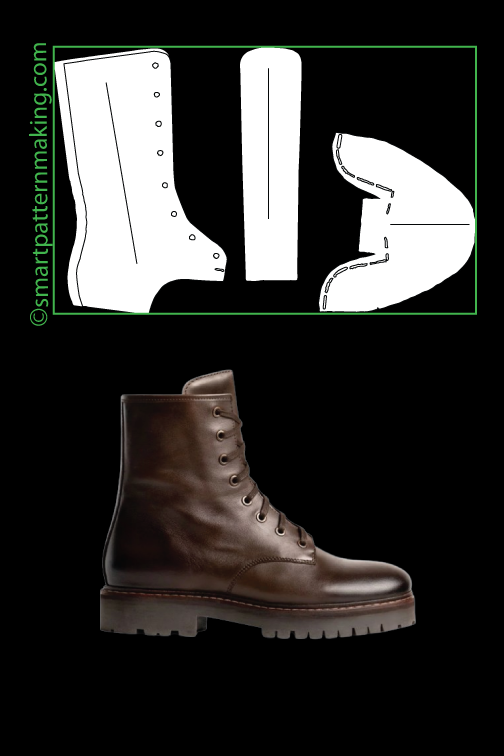 Boots Pattern Digitizing Services - smart pattern making