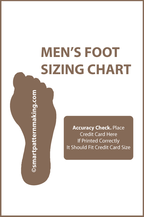 Foot Sizing Chart for Men, Women, infants, Toddlers, Preschool and Grade School Shoe Size Chart, Template, PDF Download - smart pattern making