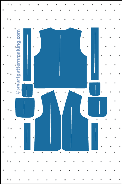 Safety Vest Pattern Printing Services - smart pattern making